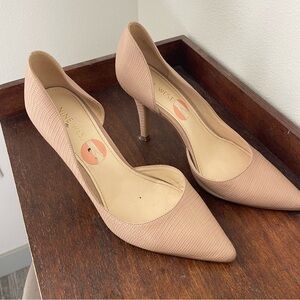 Nine West Women's Nude Textured Heels